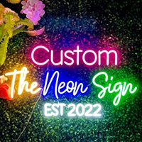 Drop Shipping Enseigne LED personnalisée avec logo au néon Enseigne LED d'affaires Logo d'entreprise Enseigne lumineuse pour café boutique restaurant magasin de produits de beauté