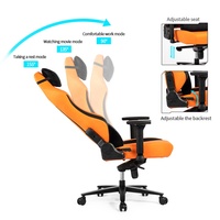 VANBOW Chaise de jeu ergonomique et stable à pression Offre Spéciale Cyber Cafe Chaise pivotante en cuir synthétique pour la maison et le bureau