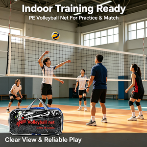 Red <span class=keywords><strong>de</strong></span> Voleibol Plegable y Portátil para Recreación Diaria, Red Estándar Resistente al Agua con <span class=keywords><strong>Malla</strong></span> <span class=keywords><strong>de</strong></span> PE para Deportes en Interiores y Exteriores - Product Image 3