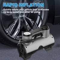 Gonfleur de pneu filaire Compresseur d'air de voiture 12V Pompe à air portable Pompe à pointeur Mini compresseur Gonfleur de pneu
