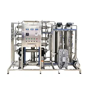 Otomatik paslanmaz çelik 500LPH diyaliz su arıtma çift aşamalı ters osmoz sistemleri EDI saf su makinesi