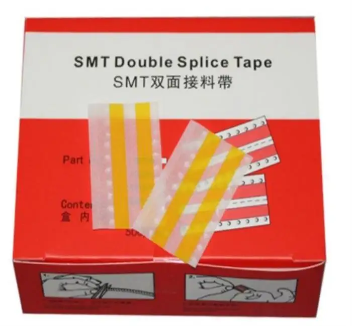 8mm 12mm 24mm 32mm Yellow Double Splice Tape For Smt 8mm Carrier Tape Splicing