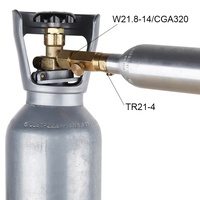Adaptateur de bouteille de Soda TR21-4 à CGA320, Machine à eau à bulles en laiton, bouteille de dioxyde de carbone CO2, connecteur de Valve de remplissage de gonflage