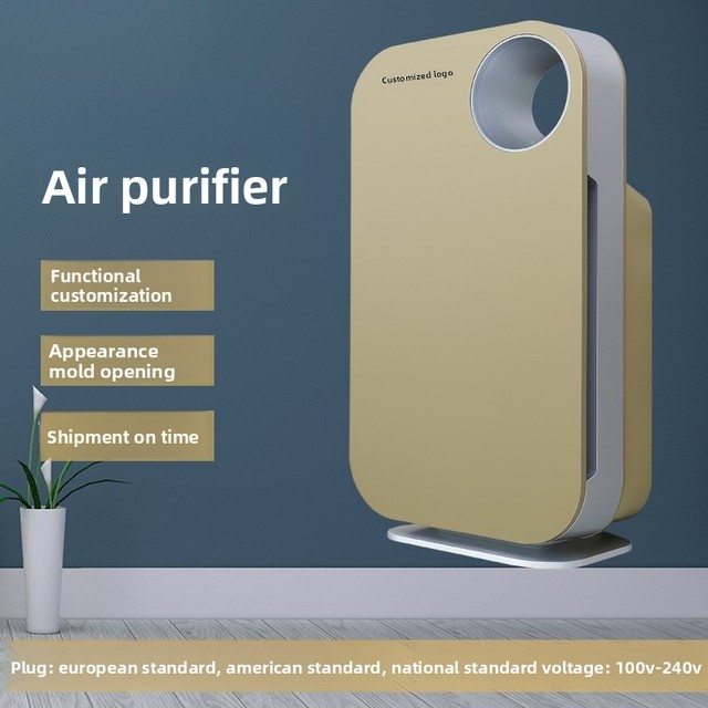 Portable Electric Plastic Household HEPA H13 Air Purifier PM2.5 Formaldehyde Removal Activated Carbon Filter App-Controlled Air