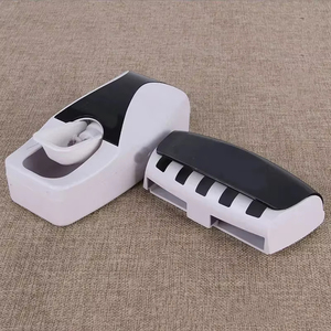Wholesale Wall-mounted <strong>Toothpaste</strong> Holder Rack Automatic <strong>Toothpaste</strong> <strong>Squeezer</strong> and Holder Set - Product Image 2