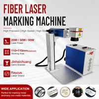 Machine de marquage laser pour métal Raycus Fiber 20W 30W 50W, portable, mini, de bureau, pour bijoux, quincaillerie, acier inoxydable