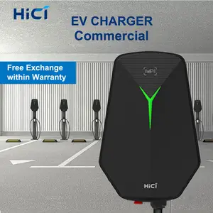 HICI 22KW/7KW Wallbox Home Use 32A Level 2 EV Charging Station Type 2 AC Car Charger 380V Input Voltage 11KW Output Power