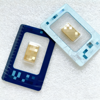 Barres de cuivre plaqué or non magnétiques de 5g, 31g, 50g, lingots d'argent et d'or, pièces de monnaie en laiton à séries différentes, mascotte publicitaire offset