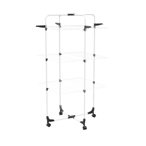 <span class=keywords><strong>Meilleur</strong></span> prix, séchoir à <span class=keywords><strong>linge</strong></span> portable en métal pliable à 3 niveaux, forme de tour, 30 m, pour salle de bain, design moderne - Product Image 5