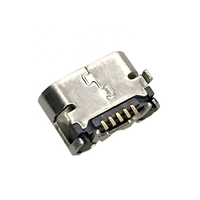 Connecteur Micro USB 5 broches femelle SMT à montage en surface pour la charge et les données