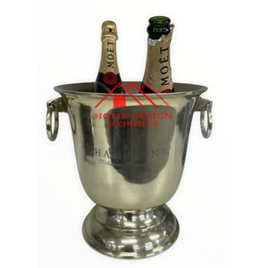 Selling Aluminum Champagne <b>Ice</b> <b>Bucket</b> with Custom Logo Accept for Wedding Party Decor Metal Wine Cooler with Custom - Product Image 1