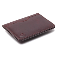 Sanchuan pemegang kartu dompet ramping pemblokir RFID kulit PU tempat kartu bisnis aluminium antik otomatis