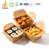 Boîte alimentaire jetable Xiangyu, emballage en carton pliable pour poulet frit, frites, sushis, restauration rapide et restaurants