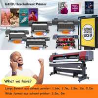 Plotter Digital Eco Solvente de 1.8m - Impresora de Gran Formato con Cabezal Simple/Doble DX5 DX7 I3200 para Pancartas Flexibles