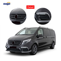 Kit de Carrocería GUGO W447 para Mercedes-Benz Clase V 2014, Mejora Deportiva, Parachoques Delantero y Trasero ABS, Rejilla de Diamantes, Puntas de Escape W447