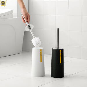<span class=keywords><strong>Brosse</strong></span> de toilette créative 2020 avec support, poils remplaçables, en plastique <span class=keywords><strong>blanc</strong></span> et noir et acier inoxydable - Product Image 5