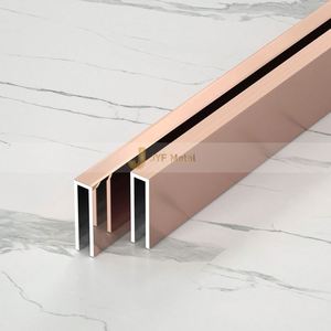 LL101 JYFMETAL Factory Price Stainless Steel Trim Waterproof Durable Contemporary Wall Decorative Profiles PVD Gold Apartment - Product Image 6