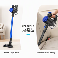 Aspirateur à main sans sac portable haute puissance et forte aspiration avec filtre HEPA, capacité de 0,6 L pour hôtels, tapis épais et poils d'animaux