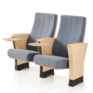 Silla Plegable Moderna para Teatro, Auditorio o Iglesia, con Tablero de Escritura Plegable, en Oferta - Product Image 3