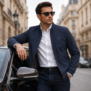 Vestes pour hommes RCX personnalisées, décontractées, coupe-vent, écologiques, respirantes, matelassées, à col montant, tendance, chaudes, classiques, amples, de luxe - Product Image 4