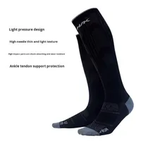 Chaussettes de compression sportives professionnelles respirantes, anti-choc, antibactériennes, pour la course à pied longue distance et le fitness