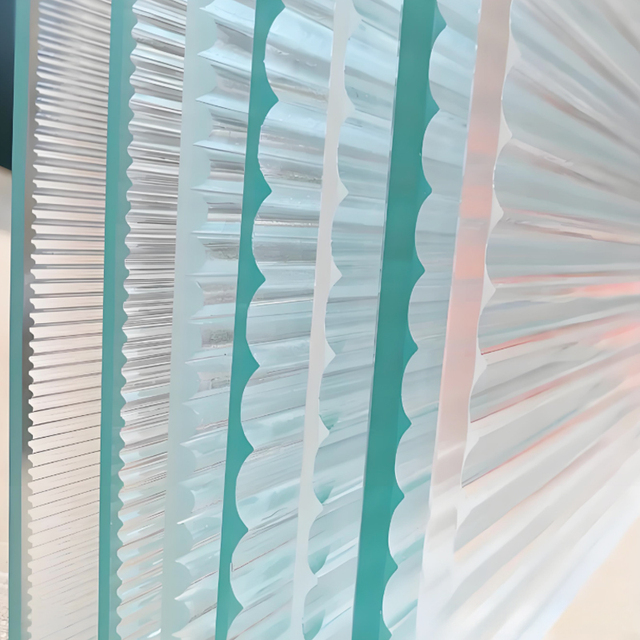Decorative Transparent Tempered Wave Glass | Patterned Glass Panel | for Large-scale Procurement of Living Room Partitions