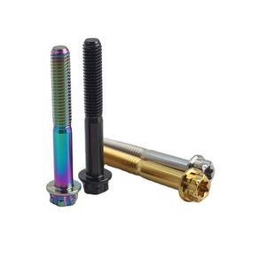 Vente directe usine – Boulon à tête <span class=keywords><strong>champignon</strong></span> en alliage <span class=keywords><strong>de</strong></span> titane, à bride hexagonale, monocouche, classe 10, M6*45, marque Zhongcheng - Product Image 1