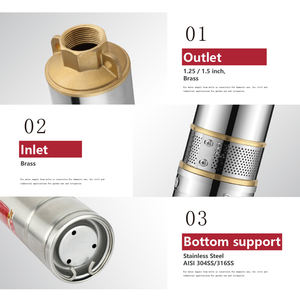 Pompa Idraulica Solare Multistadio Centrifuga in Acciaio Inox ad Alta Pressione da 2 HP, Flusso di 4,8 Metri Cubi, Profondità 135 Metri - Product Image 2