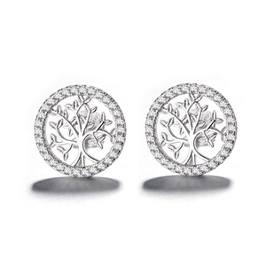 Ultimi <span class=keywords><strong>Orecchini</strong></span> Trendy in <span class=keywords><strong>Argento</strong></span> Sterling 925 con Motivo Filigranato a Forma di Albero per Donne - Product Image 3