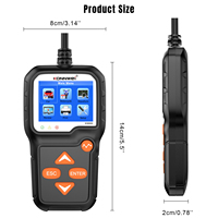 Probador de Baterías de Coche 6V-12V, 100-2000 CCA, Herramienta de Diagnóstico Digital para Alternadores Automotrices, Analizador de Carga para Camiones, Barcos y Cortadoras de Césped