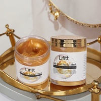 Masque Visage au Collagène et Or 24K Lifitt Traitement Anti-Rides Hydratant et Détox Mascarillas De Oro Qualité Spa Anti-Âge