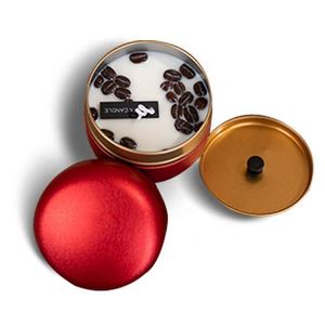 L039カラフルな無煙ラウンド香りキャンドル缶コンテナ大豆ワックス香りキャンドルボディワークアロマセラピー香りキャンドル - Product Image 2