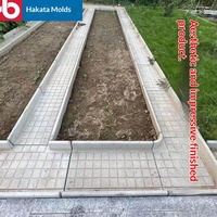 Dalles de pavage pour potager, dalles de tranchée, dalles de clôture, dalles de passage, panneaux de coffrage réutilisables pour cours, rigoles, repose-pieds et tabourets