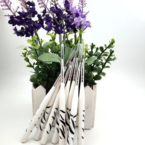 Juego de 8 pinceles para uñas multifuncionales personalizables, con mango de plástico y fibras artificiales, para dibujo a color y punta de tallado - Product Image 5