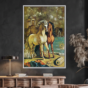 Apollo's Horses <b>Canvas</b> Print: Majestic Art Reproduction Wall Decor,WHITE <b>FRAMED</b> <b>CANVAS</b> - Product Image 3