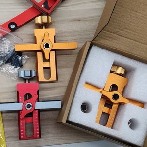 Plantilla de Montaje Ajustable <span class=keywords><strong>para</strong></span> Puertas de Armario con 3 Brocas, Herramientas Manuales, Posicionamiento Auxiliar Preciso, Herrajes <span class=keywords><strong>para</strong></span> Armario <span class=keywords><strong>para</strong></span> Trabajos de <span class=keywords><strong>Madera</strong></span> DIY - Product Image 3