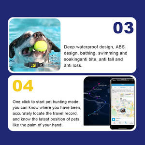 Venta directa de fábrica <span class=keywords><strong>Smartphone</strong></span> compatibilidad impermeable eléctrico Pet <span class=keywords><strong>Collar</strong></span> Tracker para perro gato - Product Image 6