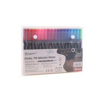 Stylos à double pointe triangulaire Giorgione en gros, 36 couleurs, pour aquarelle, avec emballage personnalisé en carton