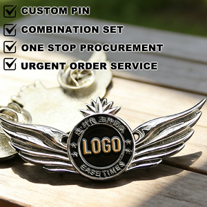 Fabricación de pines de solapa metálicos personalizados, pines de esmalte duro, emblemas, insignias, mezcla de insignias para logotipo de empresa personalizado - Product Image 1