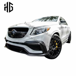 Para <span class=keywords><strong>2021</strong></span> <span class=keywords><strong>Mercedes</strong></span> <span class=keywords><strong>Gle</strong></span> <span class=keywords><strong>63</strong></span> Coupe W167 TC estilo parachoques delantero labio divisor rejillas de ventilación difusor trasero con escape W166 Coupe Body Kit - Product Image 1