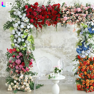 Arco de Rosas Artificiales de Seda Cuadradas Coloridas, Decoración Hecha a Mano para Bodas y Fiestas en Interiores LEDA - Product Image 4