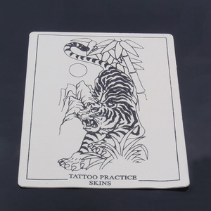 Printed Tattoo <b>Practice</b> Skin One Side Silicone Coloring <b>Pad</b> with Design for Beginner Tattoo Training - Product Image 1