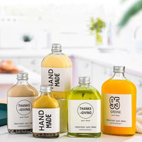 50Ml 100Ml 200Ml 300Ml Platte Fles Aluminium Cap Drank Wijn Ijs Koude Brouwsel Koffie Drinken Verpakking dranken Glazen Fles