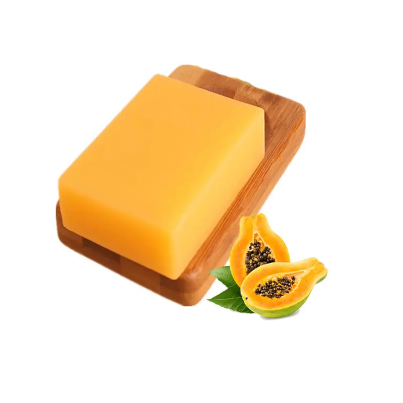 Personnalisé gros froid processus éclaircissant naturel kojic papaye savon pour le corps et le visage