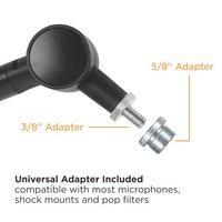 MDS06-1 Support de microphone professionnel pour studio de diffusion et d'enregistrement, bras de microphone, support de microphone