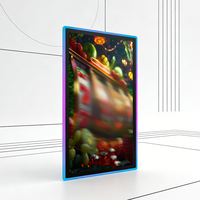 Pantalla Táctil LCD 4K de 31.5 Pulgadas con Halo LED RGB Controlable para Kioscos de Juegos Públicos, OEM, ODM, Personalizable