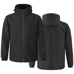 Electric <b>Heated</b> Winter Jacket with Fleece Lining <b>USB</b> Powered Crew Neck Full Zipper Windproof Unisex Cold Weather - Product Image 4