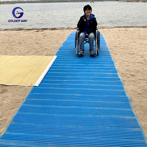 Tapis de plage antidérapant en feutre filtrant 100 % polyester de bonne qualité, sans obstacle, pour fauteuil roulant, avec filtre à liquide - Product Image 5