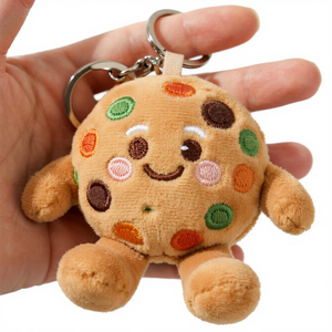 Llaveros de peluche de galleta bonitos personalizados, colgante de muñeco de peluche, llavero, juguetes de peluche suaves, accesorios para bolsa - Product Image 3