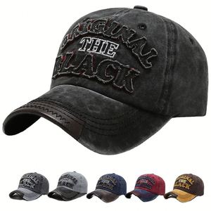 3D Embroidery Digital Printing Adjustable Washed Cotton Custom Distressed <b>Vintage</b> Letter Pattern Image Baseball Cap Dad <b>Hat</b> - Product Image 1